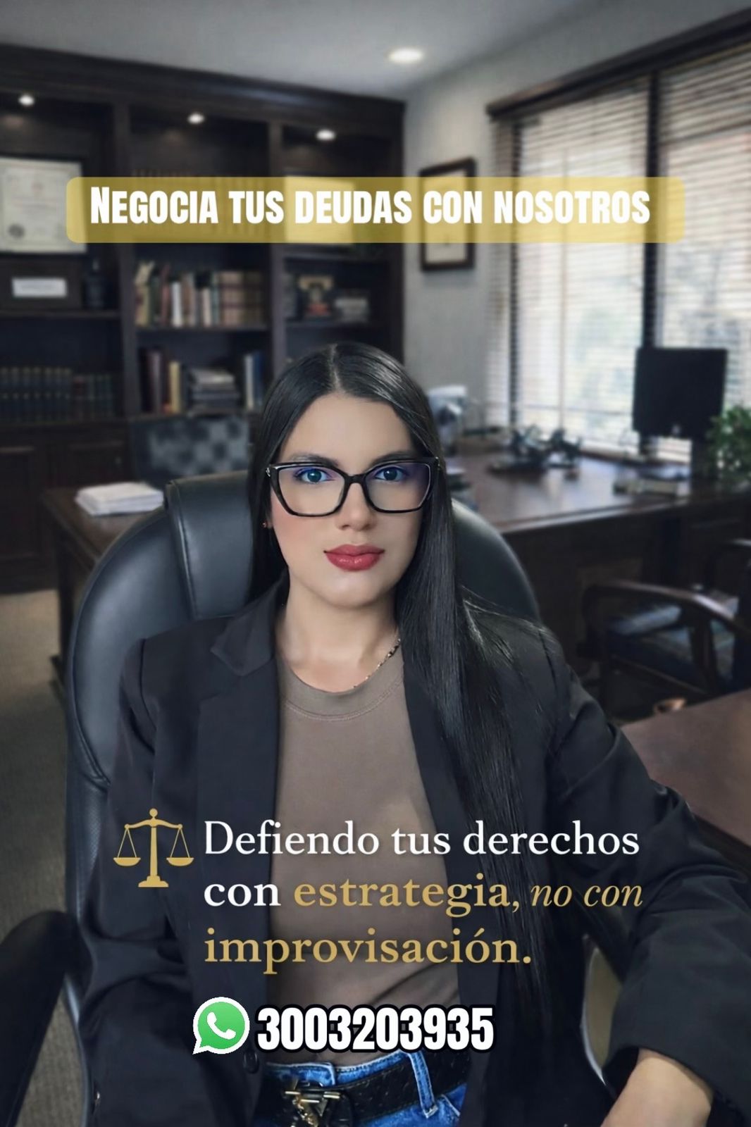 Laura Ramírez, abogada en insolvencia económica, en su despacho